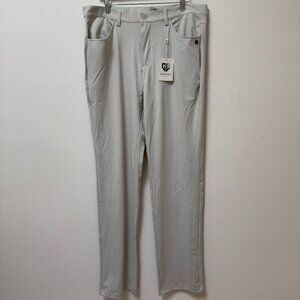 NWT Graham Luxe All Time Golf Pant, Light Grey, 36x34